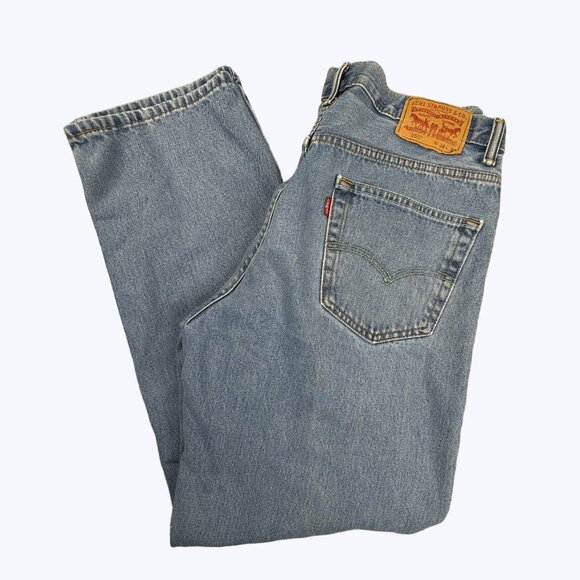 Levis 550 Men's Blue Jeans Size 36x32 Great Pre Owned condition - Picture 3 of 7